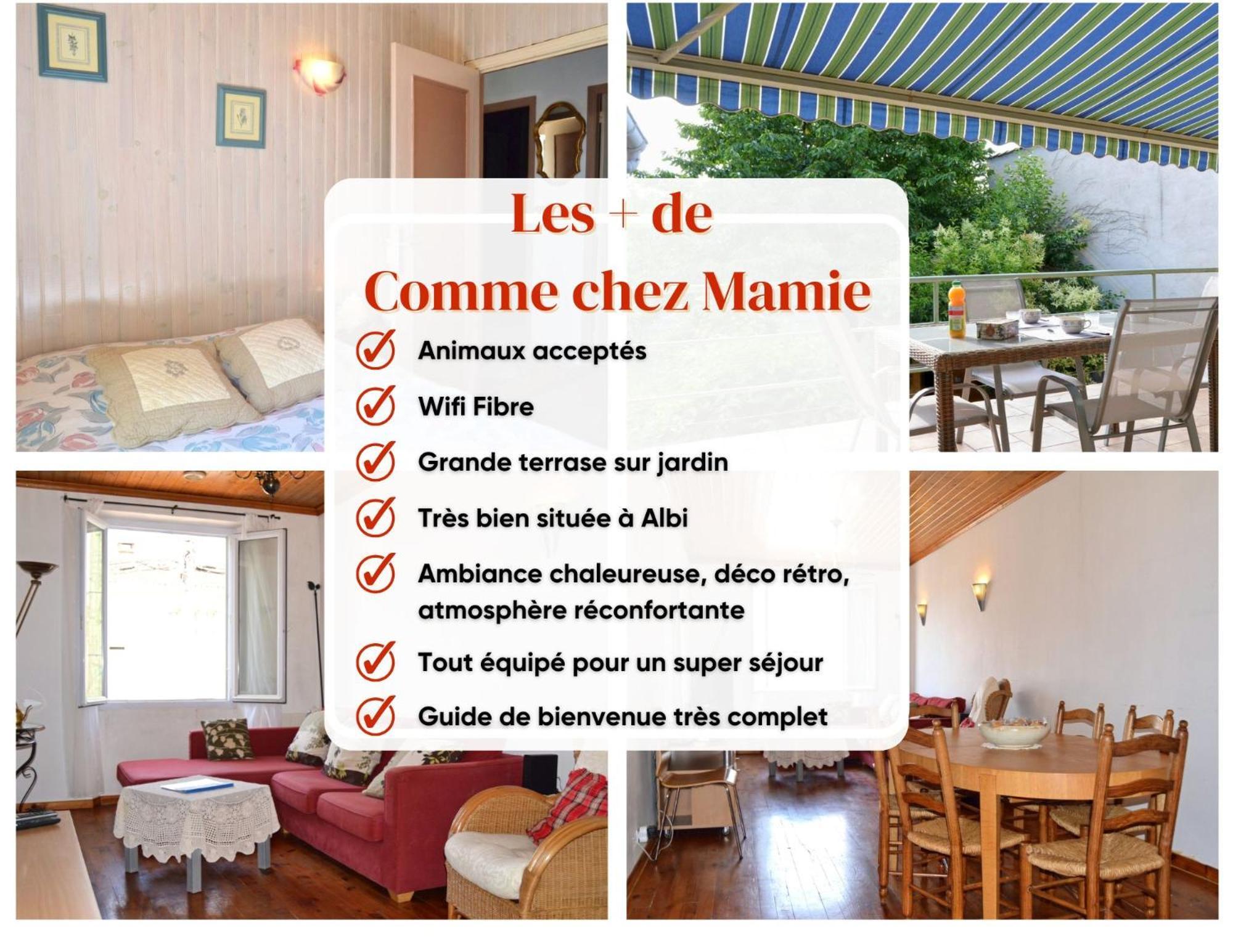 Comme Chez Mamie Albi - Terrasse - Proche Centre Apartment Luaran gambar